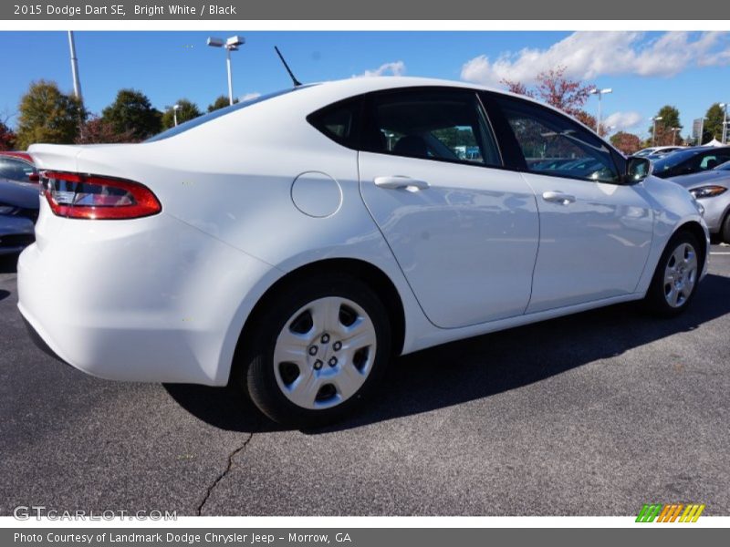 Bright White / Black 2015 Dodge Dart SE