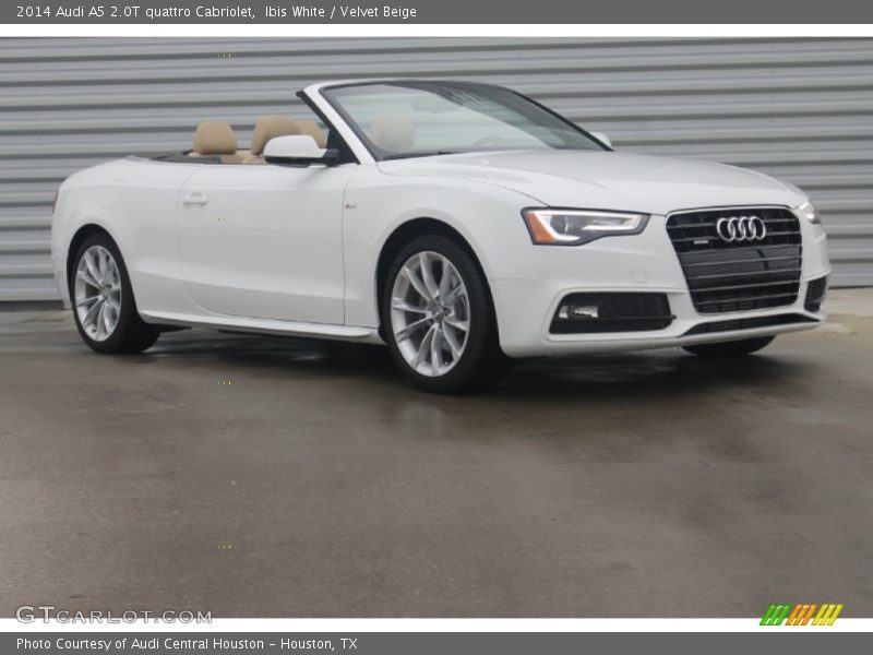 Ibis White / Velvet Beige 2014 Audi A5 2.0T quattro Cabriolet