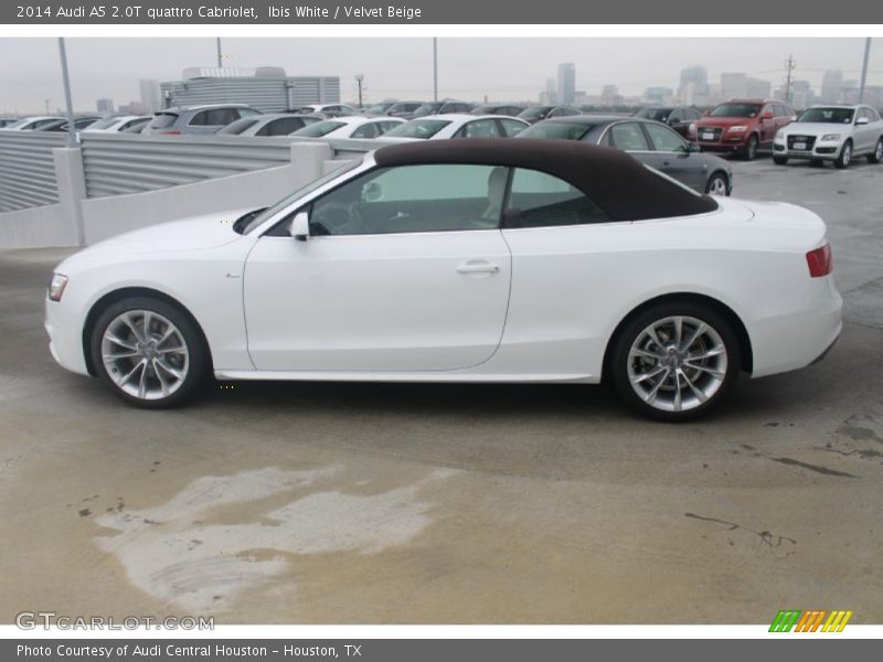 Ibis White / Velvet Beige 2014 Audi A5 2.0T quattro Cabriolet