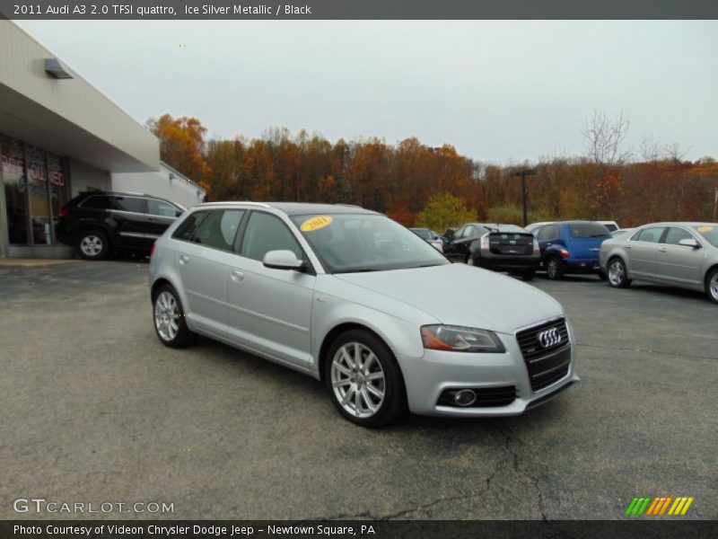 Ice Silver Metallic / Black 2011 Audi A3 2.0 TFSI quattro