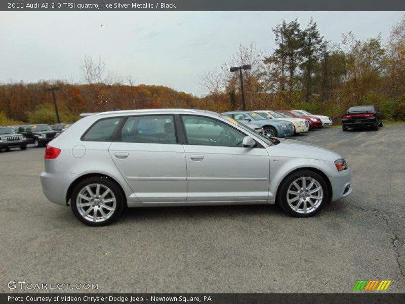 Ice Silver Metallic / Black 2011 Audi A3 2.0 TFSI quattro