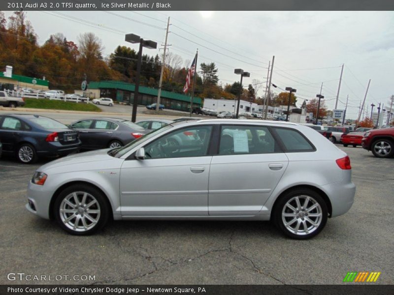 Ice Silver Metallic / Black 2011 Audi A3 2.0 TFSI quattro