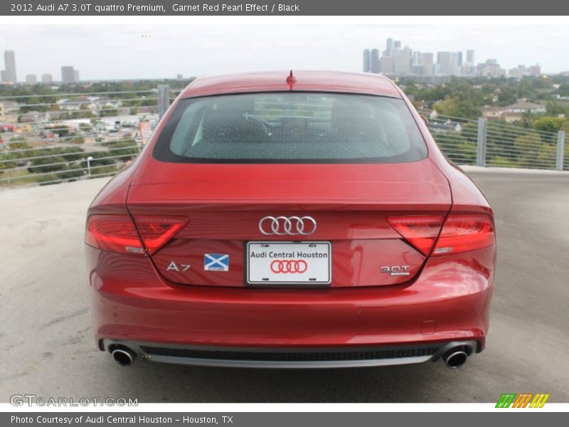 Garnet Red Pearl Effect / Black 2012 Audi A7 3.0T quattro Premium