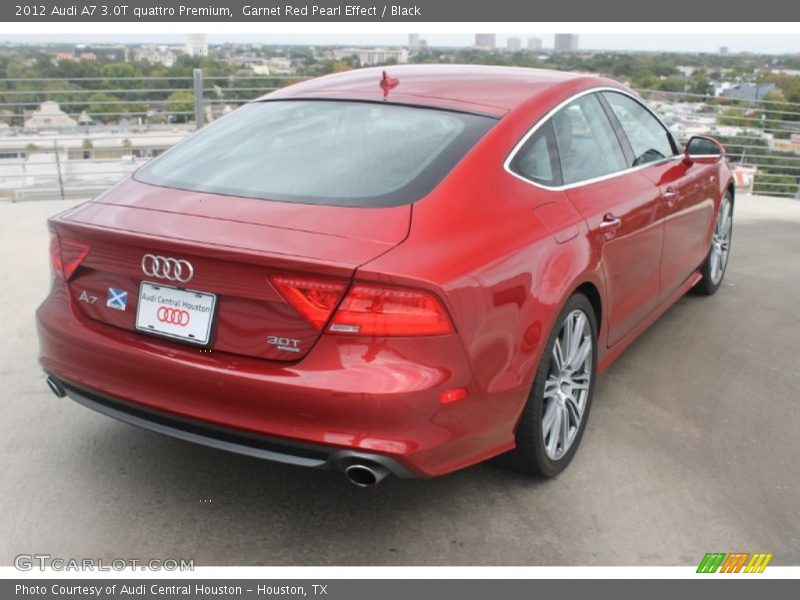 Garnet Red Pearl Effect / Black 2012 Audi A7 3.0T quattro Premium