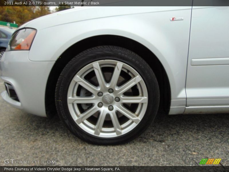 Ice Silver Metallic / Black 2011 Audi A3 2.0 TFSI quattro