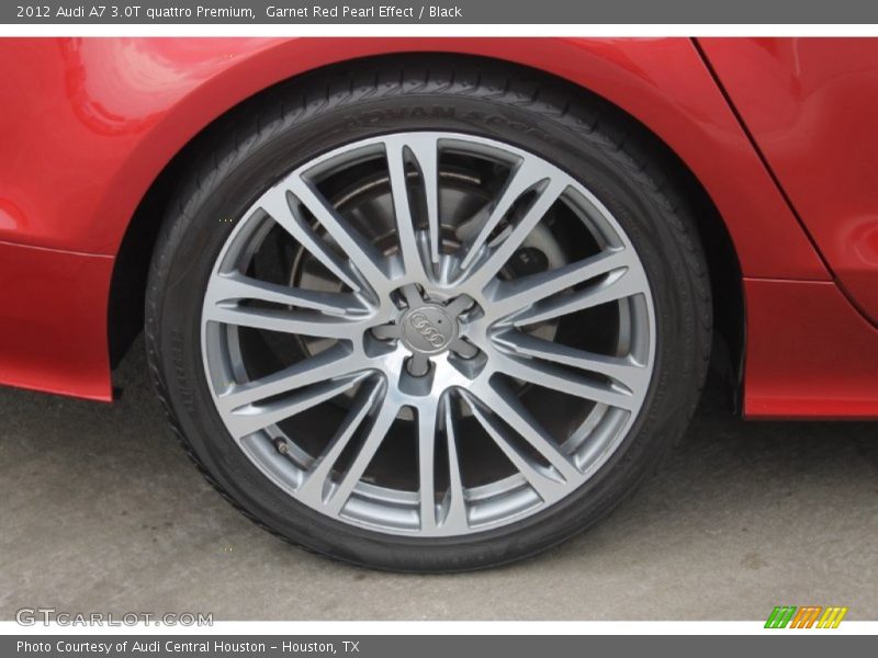 Garnet Red Pearl Effect / Black 2012 Audi A7 3.0T quattro Premium