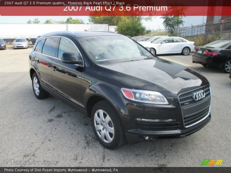 Phantom Black Pearl Effect / Black 2007 Audi Q7 3.6 Premium quattro