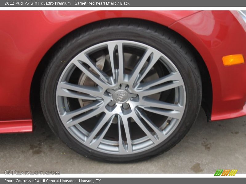 Garnet Red Pearl Effect / Black 2012 Audi A7 3.0T quattro Premium