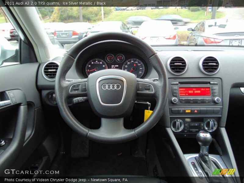 Ice Silver Metallic / Black 2011 Audi A3 2.0 TFSI quattro