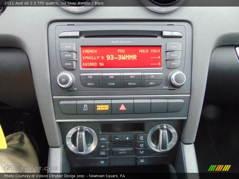 Ice Silver Metallic / Black 2011 Audi A3 2.0 TFSI quattro