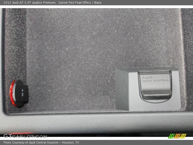 Garnet Red Pearl Effect / Black 2012 Audi A7 3.0T quattro Premium