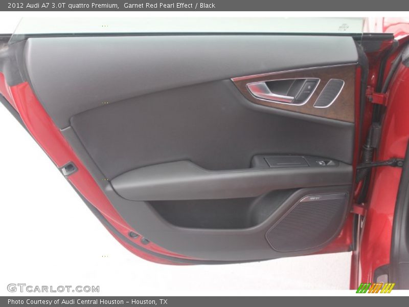 Garnet Red Pearl Effect / Black 2012 Audi A7 3.0T quattro Premium