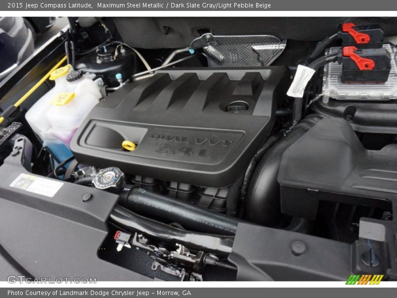 Maximum Steel Metallic / Dark Slate Gray/Light Pebble Beige 2015 Jeep Compass Latitude