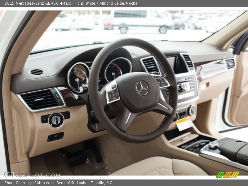 Polar White / Almond Beige/Mocha 2015 Mercedes-Benz GL 450 4Matic