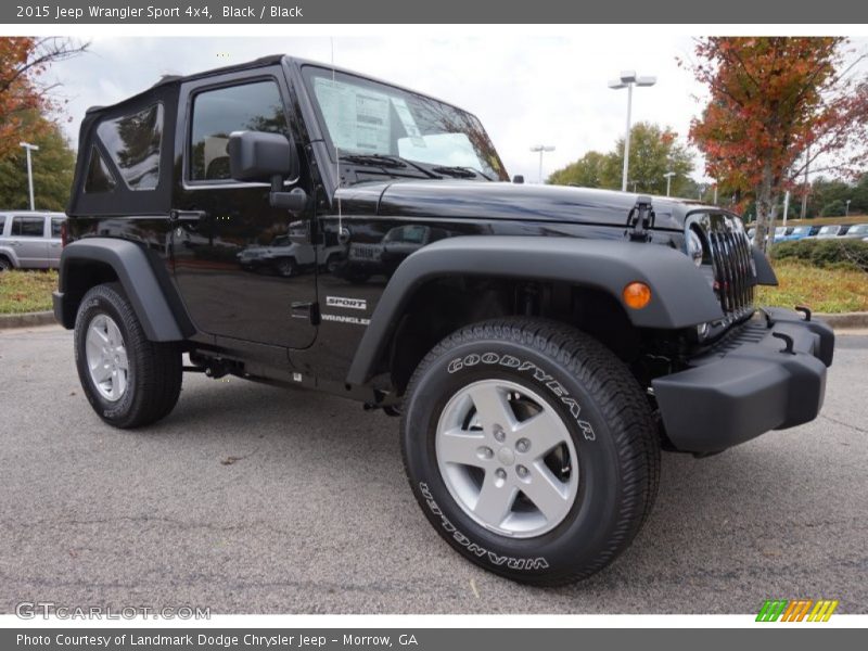 Black / Black 2015 Jeep Wrangler Sport 4x4