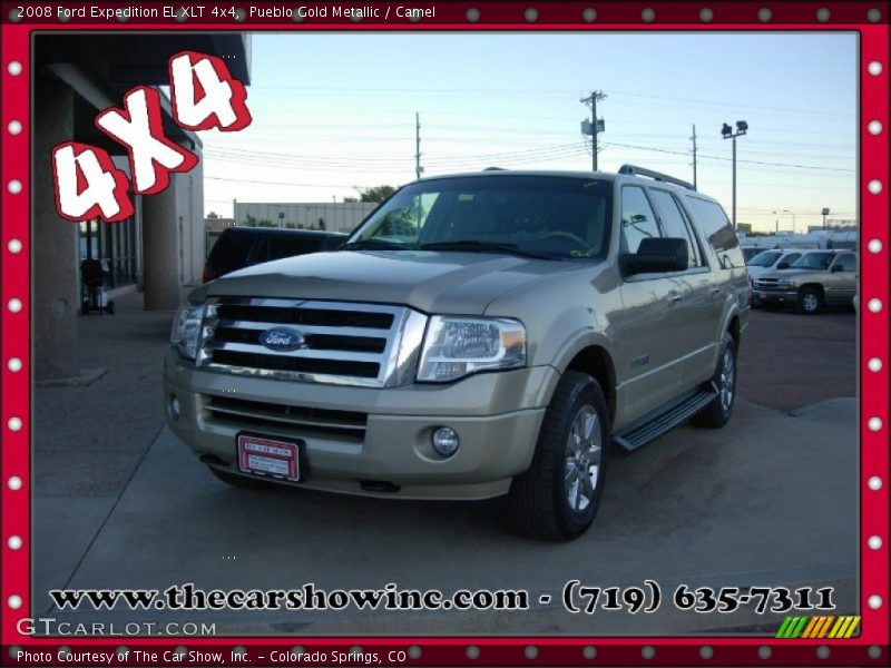 Pueblo Gold Metallic / Camel 2008 Ford Expedition EL XLT 4x4