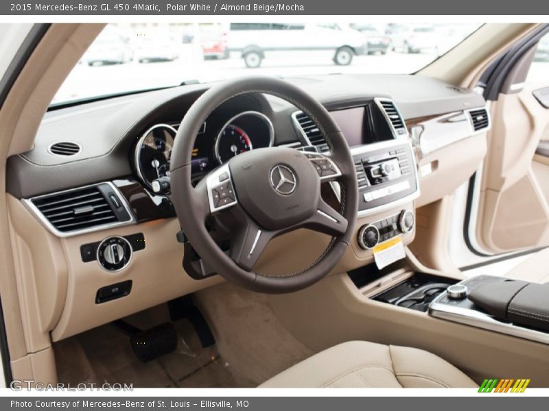 Polar White / Almond Beige/Mocha 2015 Mercedes-Benz GL 450 4Matic