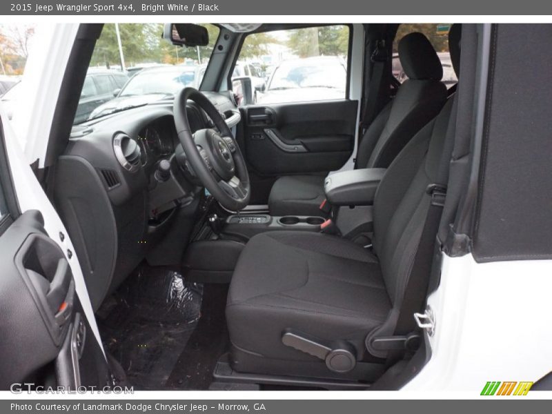 Bright White / Black 2015 Jeep Wrangler Sport 4x4