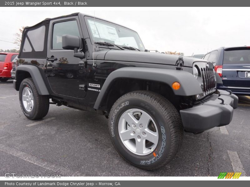 Black / Black 2015 Jeep Wrangler Sport 4x4