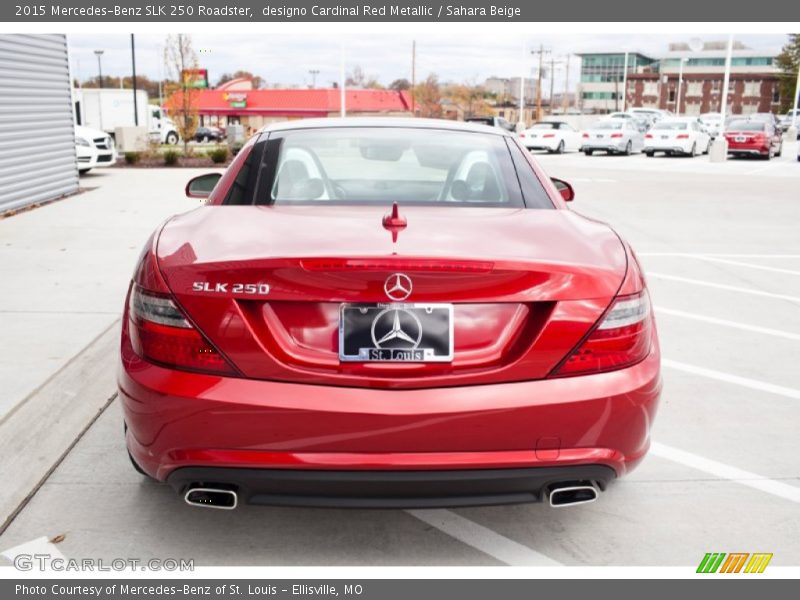 designo Cardinal Red Metallic / Sahara Beige 2015 Mercedes-Benz SLK 250 Roadster