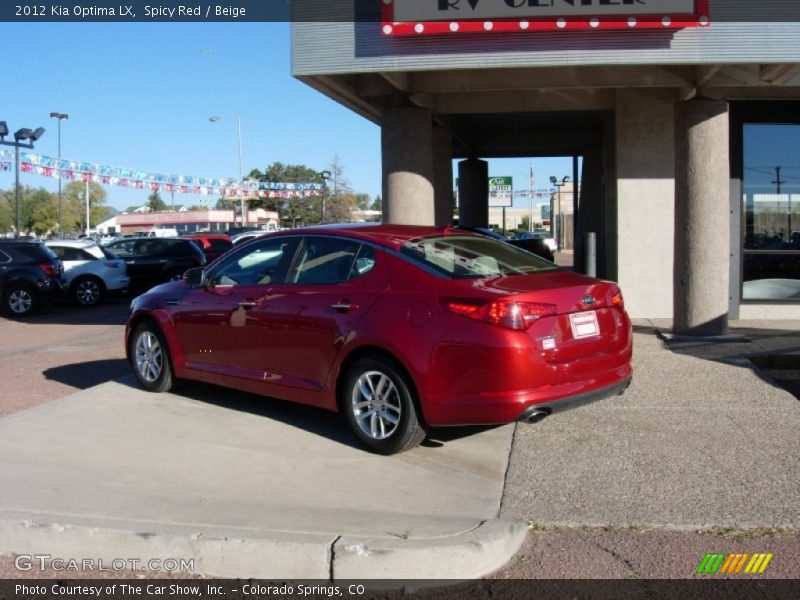 Spicy Red / Beige 2012 Kia Optima LX