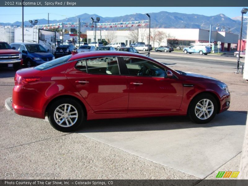 Spicy Red / Beige 2012 Kia Optima LX