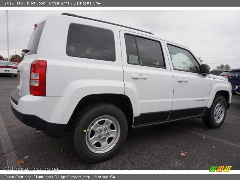 Bright White / Dark Slate Gray 2015 Jeep Patriot Sport