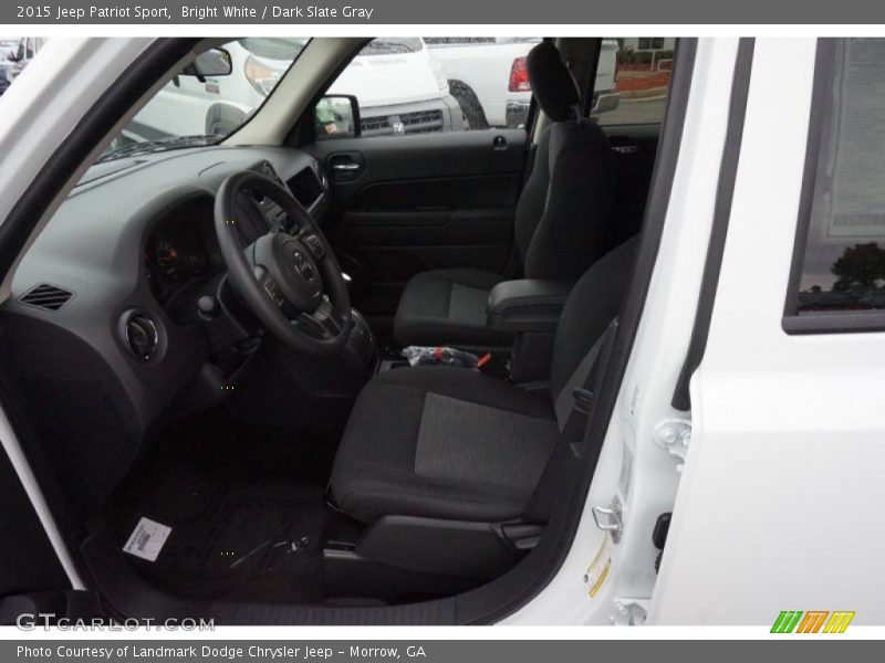 Bright White / Dark Slate Gray 2015 Jeep Patriot Sport