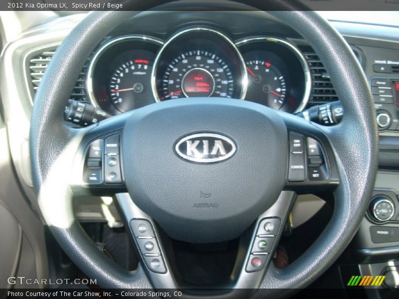 Spicy Red / Beige 2012 Kia Optima LX