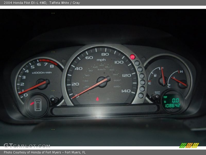 Taffeta White / Gray 2004 Honda Pilot EX-L 4WD