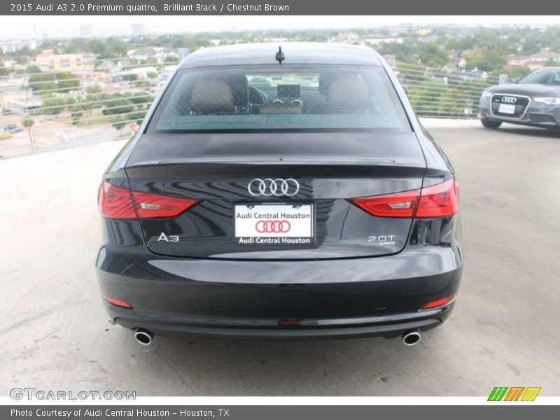 Brilliant Black / Chestnut Brown 2015 Audi A3 2.0 Premium quattro