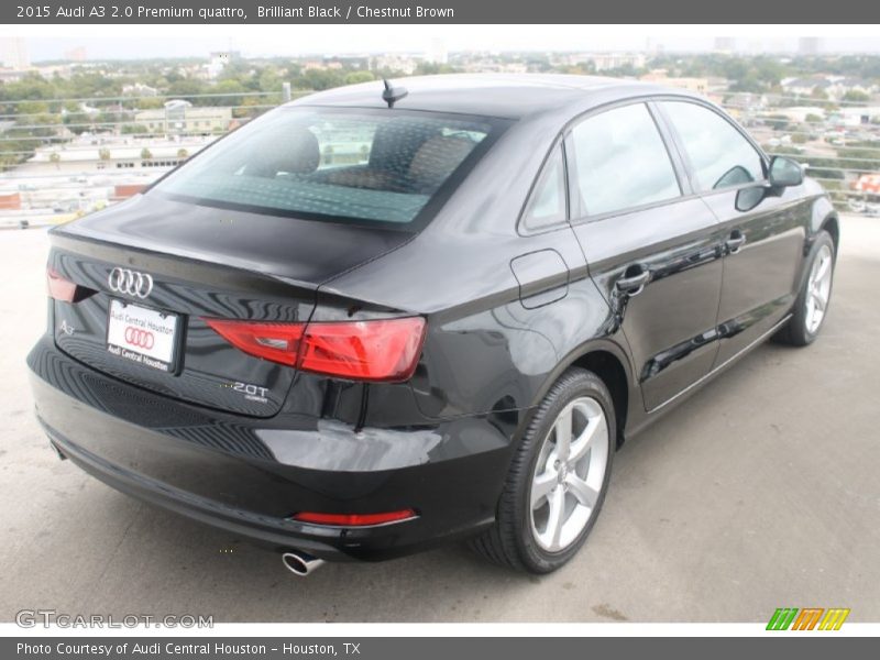 Brilliant Black / Chestnut Brown 2015 Audi A3 2.0 Premium quattro