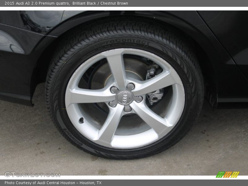 Brilliant Black / Chestnut Brown 2015 Audi A3 2.0 Premium quattro