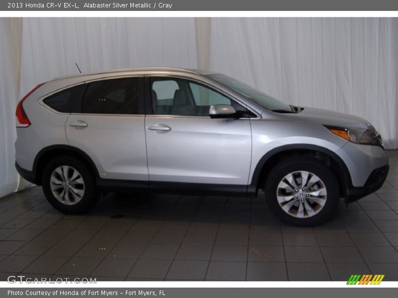 Alabaster Silver Metallic / Gray 2013 Honda CR-V EX-L