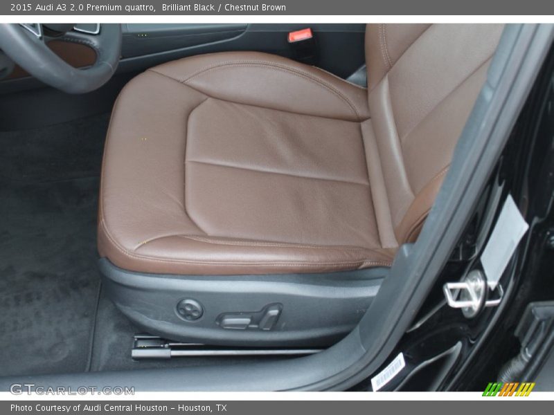 Brilliant Black / Chestnut Brown 2015 Audi A3 2.0 Premium quattro
