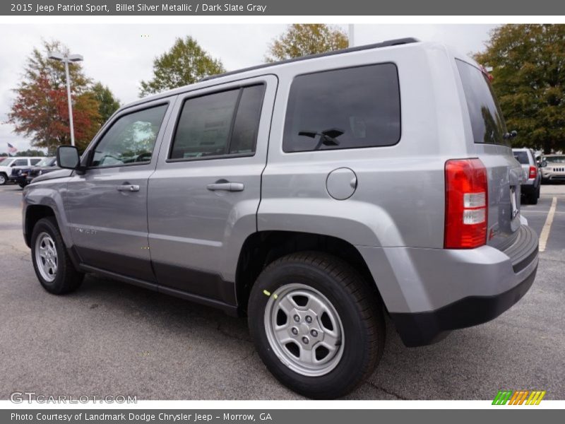Billet Silver Metallic / Dark Slate Gray 2015 Jeep Patriot Sport