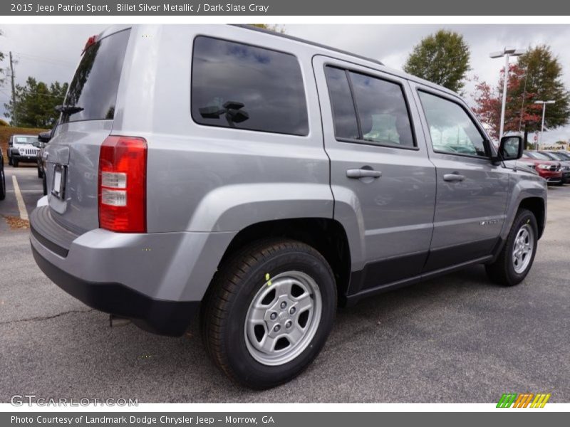 Billet Silver Metallic / Dark Slate Gray 2015 Jeep Patriot Sport