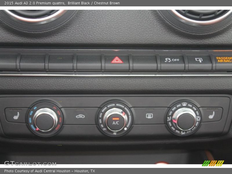 Brilliant Black / Chestnut Brown 2015 Audi A3 2.0 Premium quattro