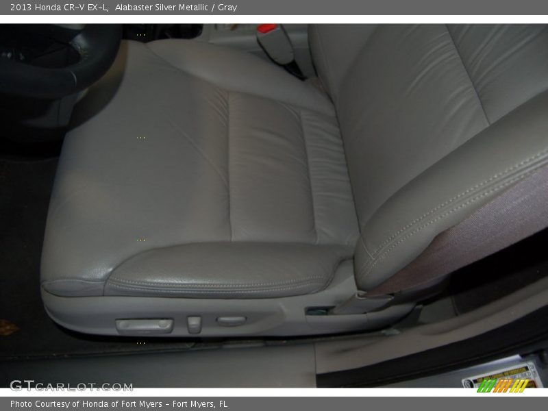 Alabaster Silver Metallic / Gray 2013 Honda CR-V EX-L