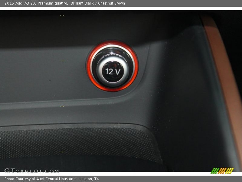 Brilliant Black / Chestnut Brown 2015 Audi A3 2.0 Premium quattro