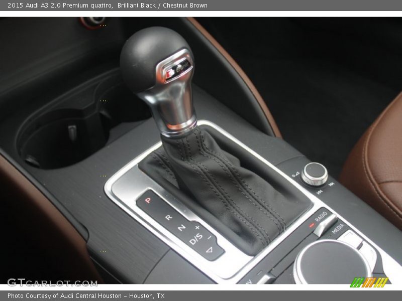 Brilliant Black / Chestnut Brown 2015 Audi A3 2.0 Premium quattro