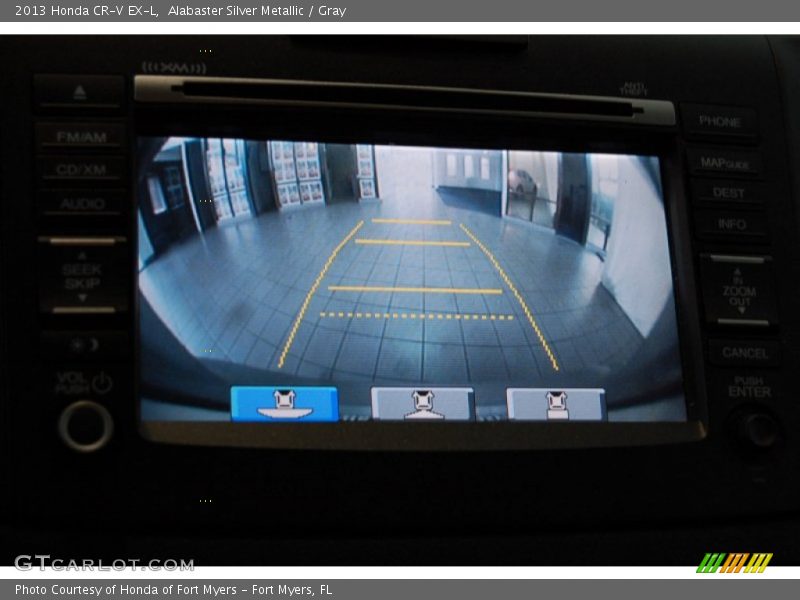 Alabaster Silver Metallic / Gray 2013 Honda CR-V EX-L