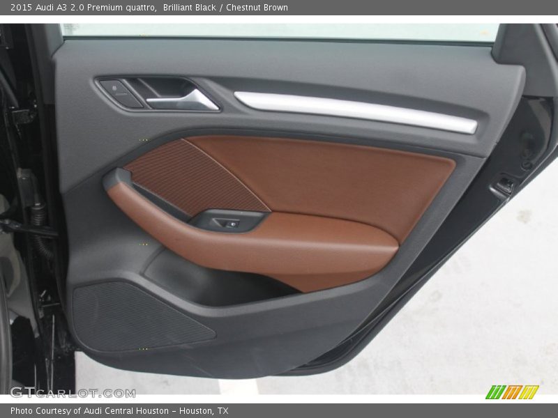 Brilliant Black / Chestnut Brown 2015 Audi A3 2.0 Premium quattro