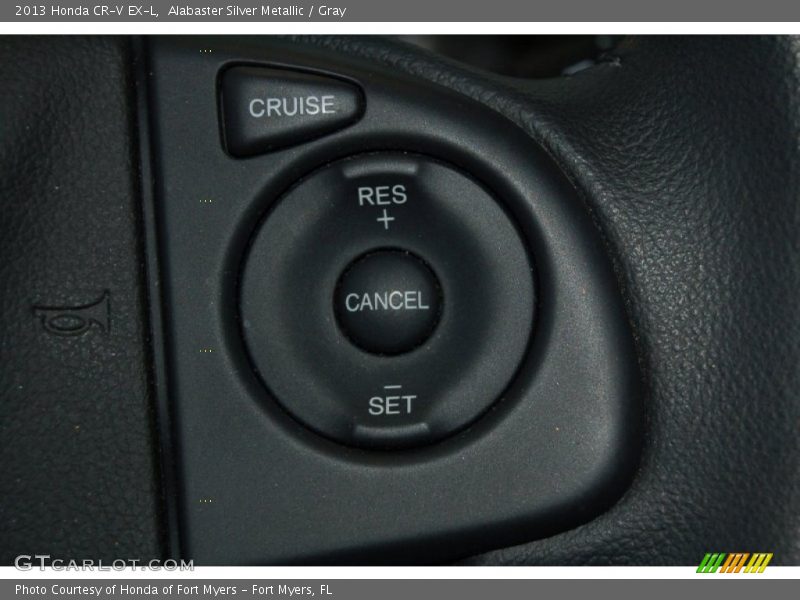 Alabaster Silver Metallic / Gray 2013 Honda CR-V EX-L
