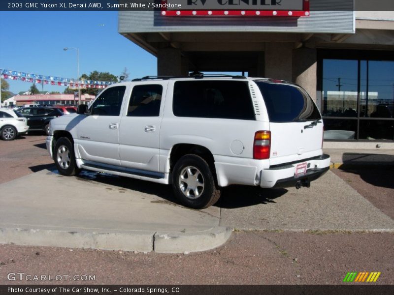 Summit White / Sandstone 2003 GMC Yukon XL Denali AWD