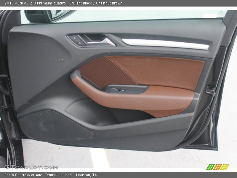 Brilliant Black / Chestnut Brown 2015 Audi A3 2.0 Premium quattro