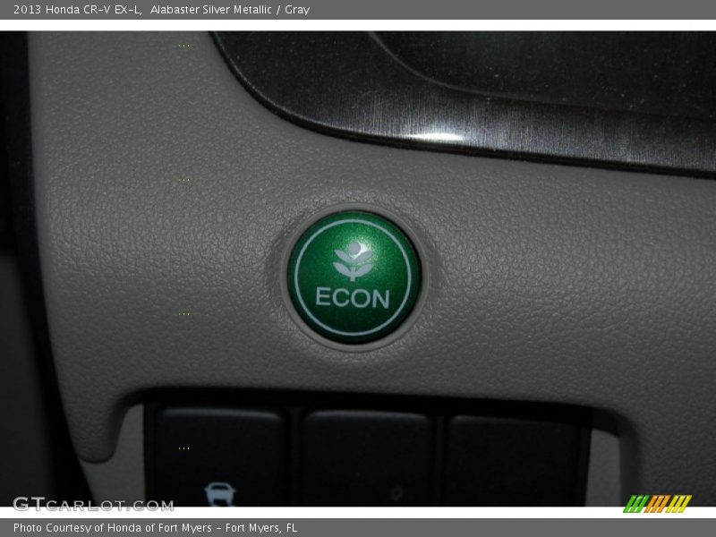 Alabaster Silver Metallic / Gray 2013 Honda CR-V EX-L