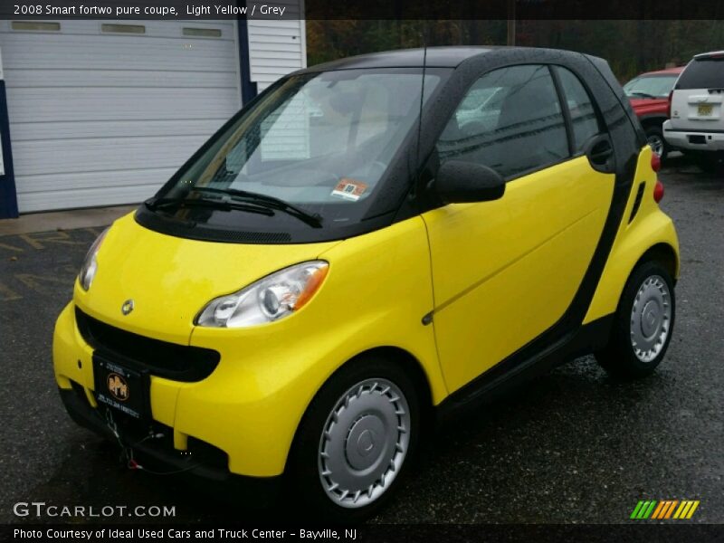 Light Yellow / Grey 2008 Smart fortwo pure coupe