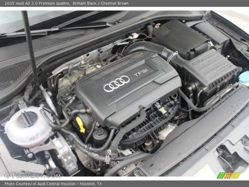 Brilliant Black / Chestnut Brown 2015 Audi A3 2.0 Premium quattro