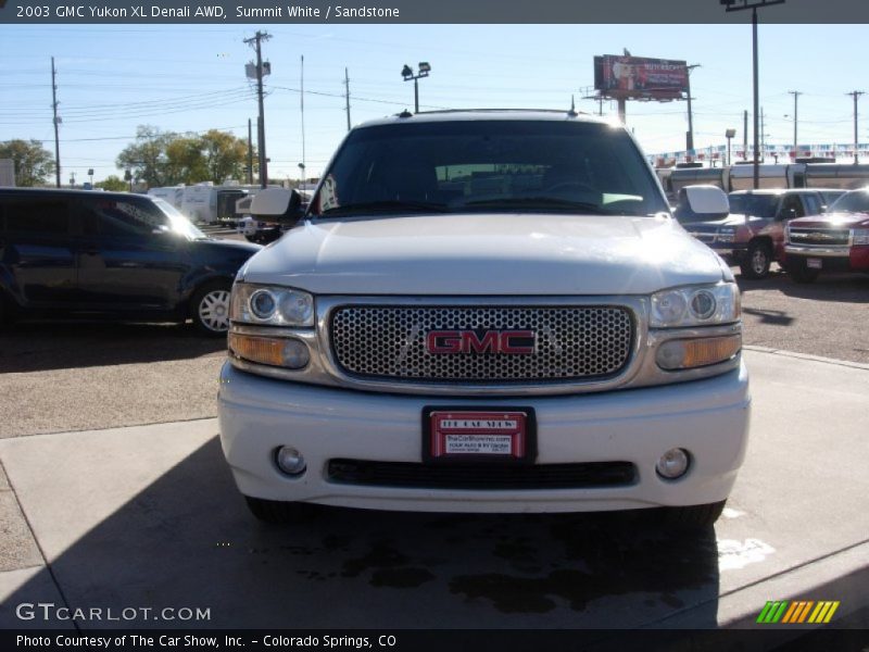 Summit White / Sandstone 2003 GMC Yukon XL Denali AWD